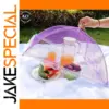 Purple Mesh Food Cover for Picnics
