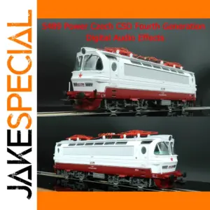 Czech CSD HO Train Model in Red and White