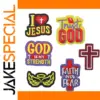 Vibrant Religious Embroidery Patch Set