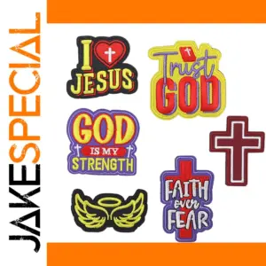 Vibrant Religious Embroidery Patch Set