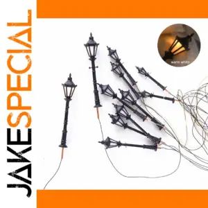 Vintage Miniature Lamp Set for Model Scenes