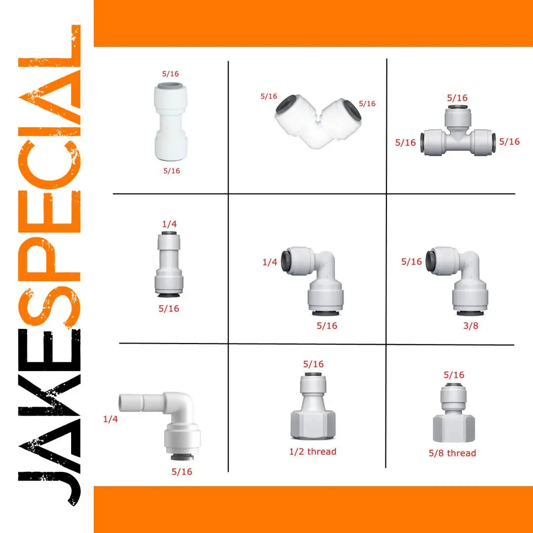 White Plastic Water Fitting Set for Home Use 1 White Plastic Water Fitting Set for Home Use