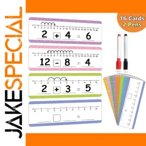 Vibrant Educational Dry Erase Number Line Cards