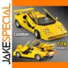 Vibrant Yellow Lamborghini Countach Diecast Model