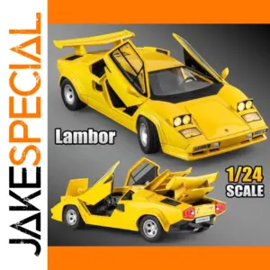 Vibrant Yellow Lamborghini Countach Diecast Model