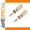 Gold-Plated Banana Plugs for Audio Systems