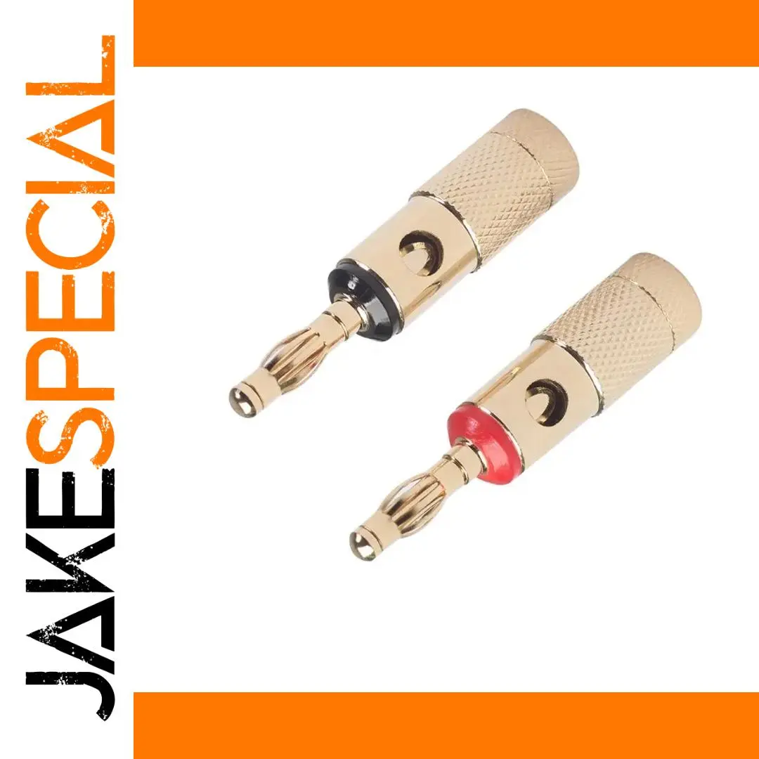 Gold-Plated Banana Plugs for Audio Systems 1 Gold-Plated Banana Plugs for Audio Systems