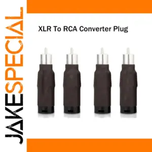 XLR to RCA Audio Adapter Set (2 or 4 Pack)