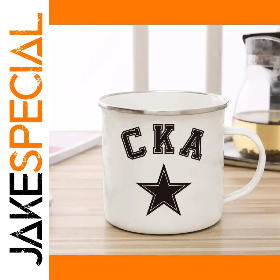 Enamel & Ceramic Mug Set with Personalization 1 Enamel & Ceramic Mug Set with Personalization