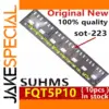Set of 10 FQT5P10 Voltage Regulators SOT-223
