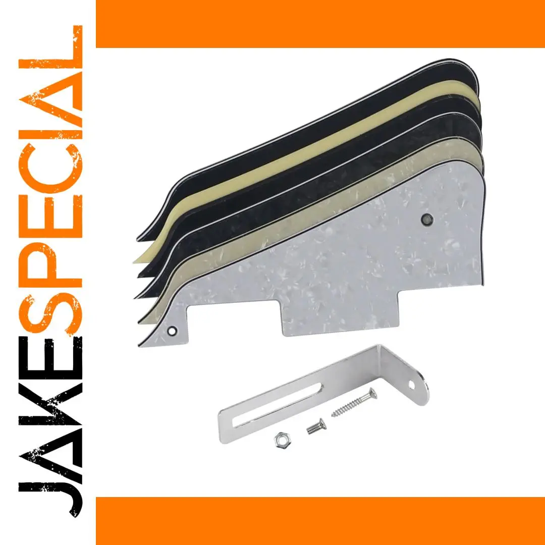 LP Guitar Pickguard and Chrome Bracket Set 1 LP Guitar Pickguard and Chrome Bracket Set