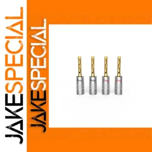 Gold-Plated Banana Plugs for Hi-Fi Audio System