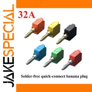 Color-Coded Banana Plug Connectors Pack of 10