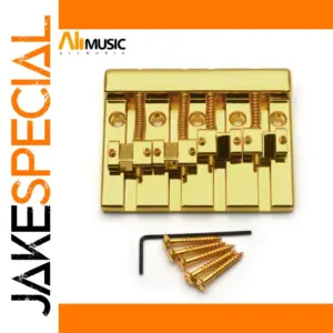 Vintage Gold 4-String Bass Bridge 82.3x63.5mm