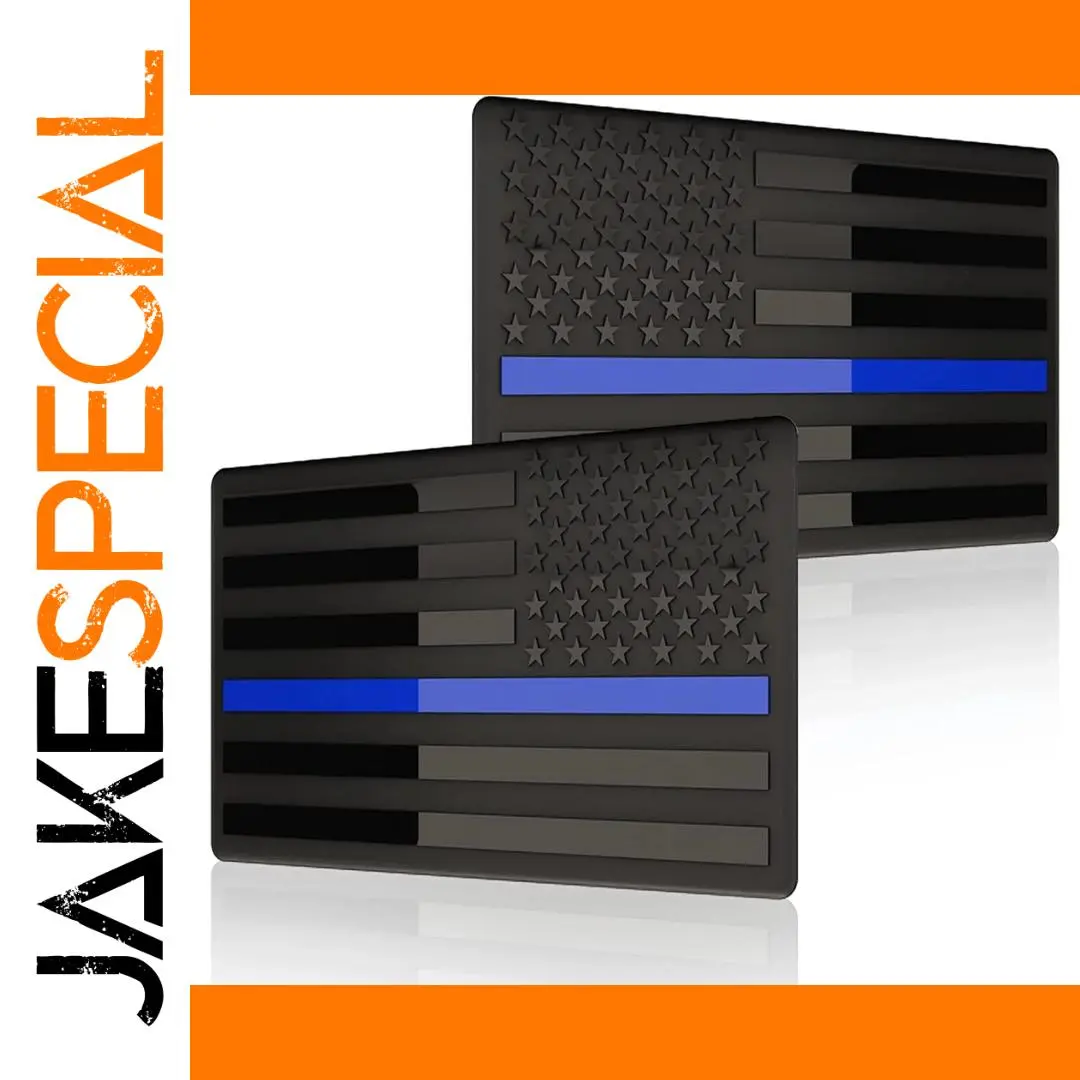 Embossed 3D Metal American Flag Decals Set 1 Embossed 3D Metal American Flag Decals Set