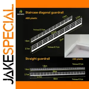 Miniature Protective Guardrail Set for HO, N, Z Scales