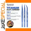 Premium Titanium Alloy Tweezers Set for Electronics
