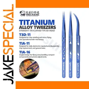 Premium Titanium Alloy Tweezers Set for Electronics