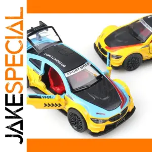 1:36 Diecast Sports Car Model in Vibrant Colors