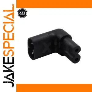 Black IEC 320 C8 to C7 Power Extension Connector