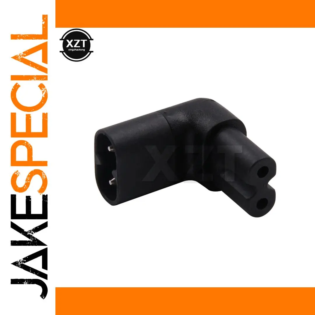 Black IEC 320 C8 to C7 Power Extension Connector 1 Black IEC 320 C8 to C7 Power Extension Connector