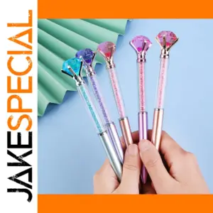 Crystal Diamond-Style Ballpoint Pen Set (5 pcs)