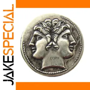 Vintage Greek Coin Replica with Antique Finish