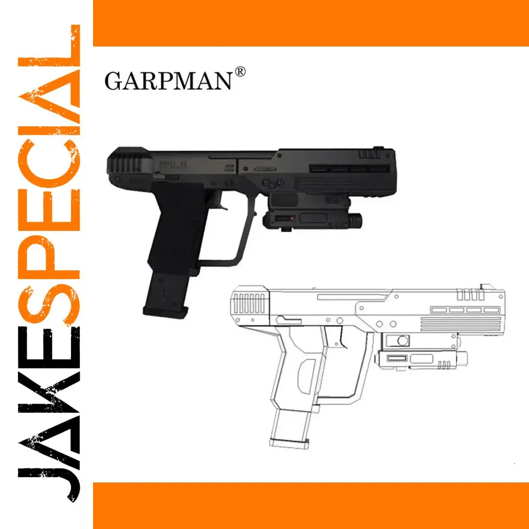 War Human Pistol M6S Paper Model Kit 1 War Human Pistol M6S Paper Model Kit