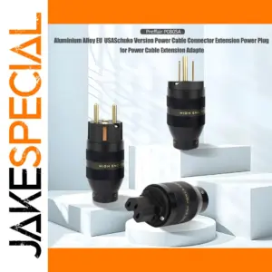 High-End P201ETR Rhodium Power Connector Set