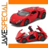 Red Lykan Alloy Sports Car Model 1:32 Scale
