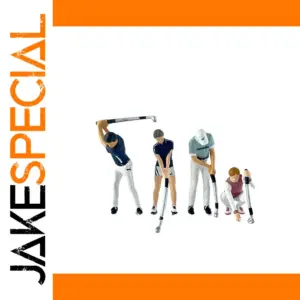 Golf Scene Miniature Figurine Set for Collectors