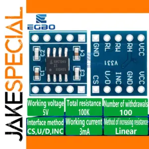Digital Potentiometer Module 100KΩ 5V