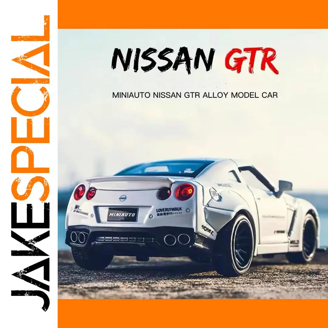 Nissan GTR R35 1:32 Alloy Model Black 1 Nissan GTR R35 1:32 Alloy Model Black