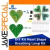 Heart-Shaped LED Breathing Lamp Kit for DIY Projects