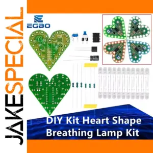 Heart-Shaped LED Breathing Lamp Kit for DIY Projects