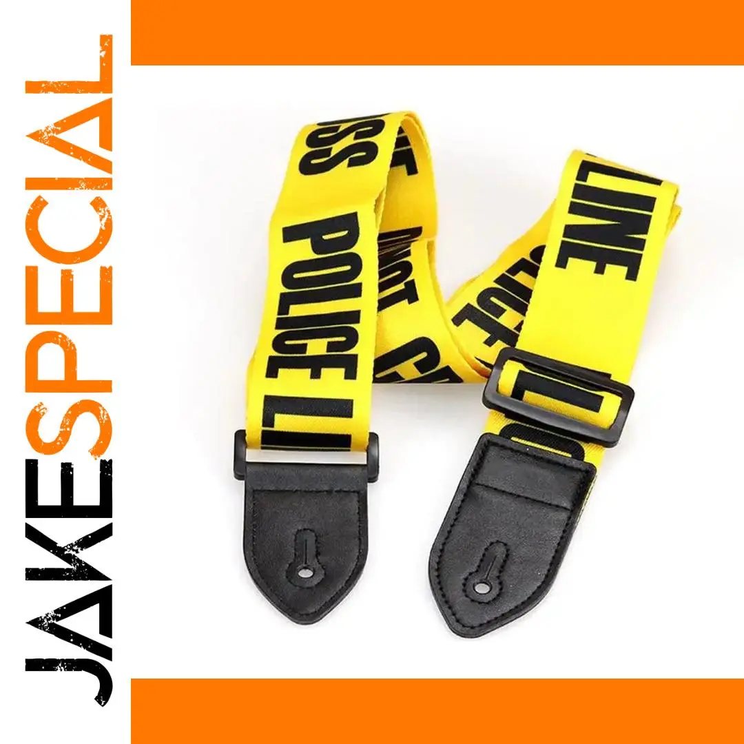 Vibrant Adjustable Yellow Guitar Strap 1 Vibrant Adjustable Yellow Guitar Strap