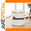 Ibanez Enamel Coffee Cup 300ml Black Logo