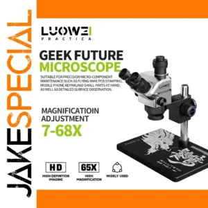 LUOWEI Galileo 7-68X Trinocular Microscope