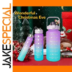 Vibrant 2L BPA-Free Sports Water Bottle