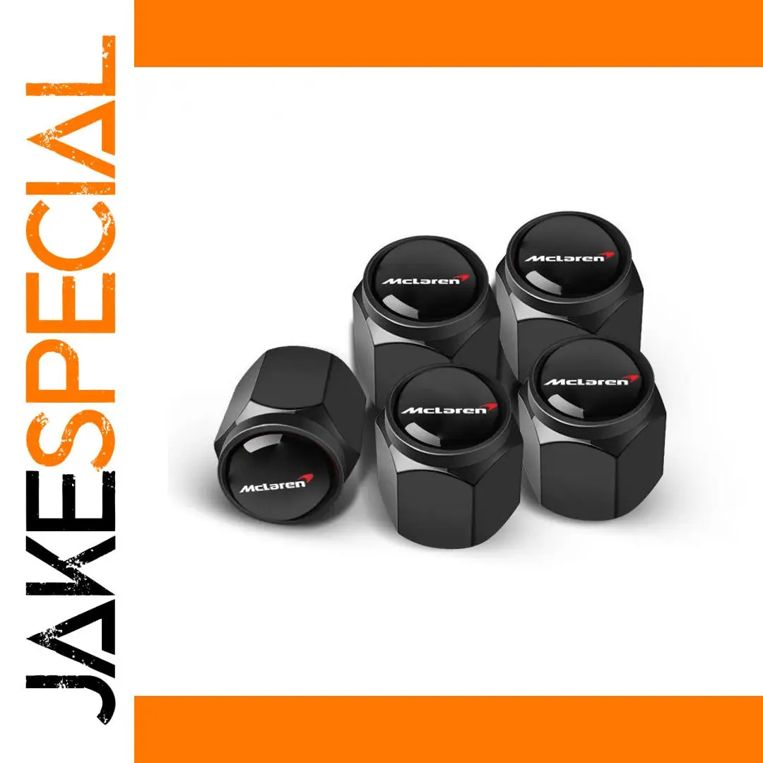 McLaren-Inspired Aluminum Tire Valve Caps Set 1 McLaren-Inspired Aluminum Tire Valve Caps Set
