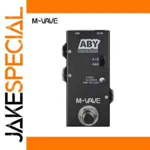 Black ABY Channel Selector Pedal for Guitar and Bass