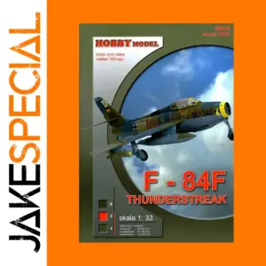 F-84F Thunderstreak DIY Paper Model Kit