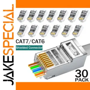 Shielded RJ45 Ethernet Connector for Cat5/6/7