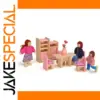Wooden Family Dolls Set for Play and Learning