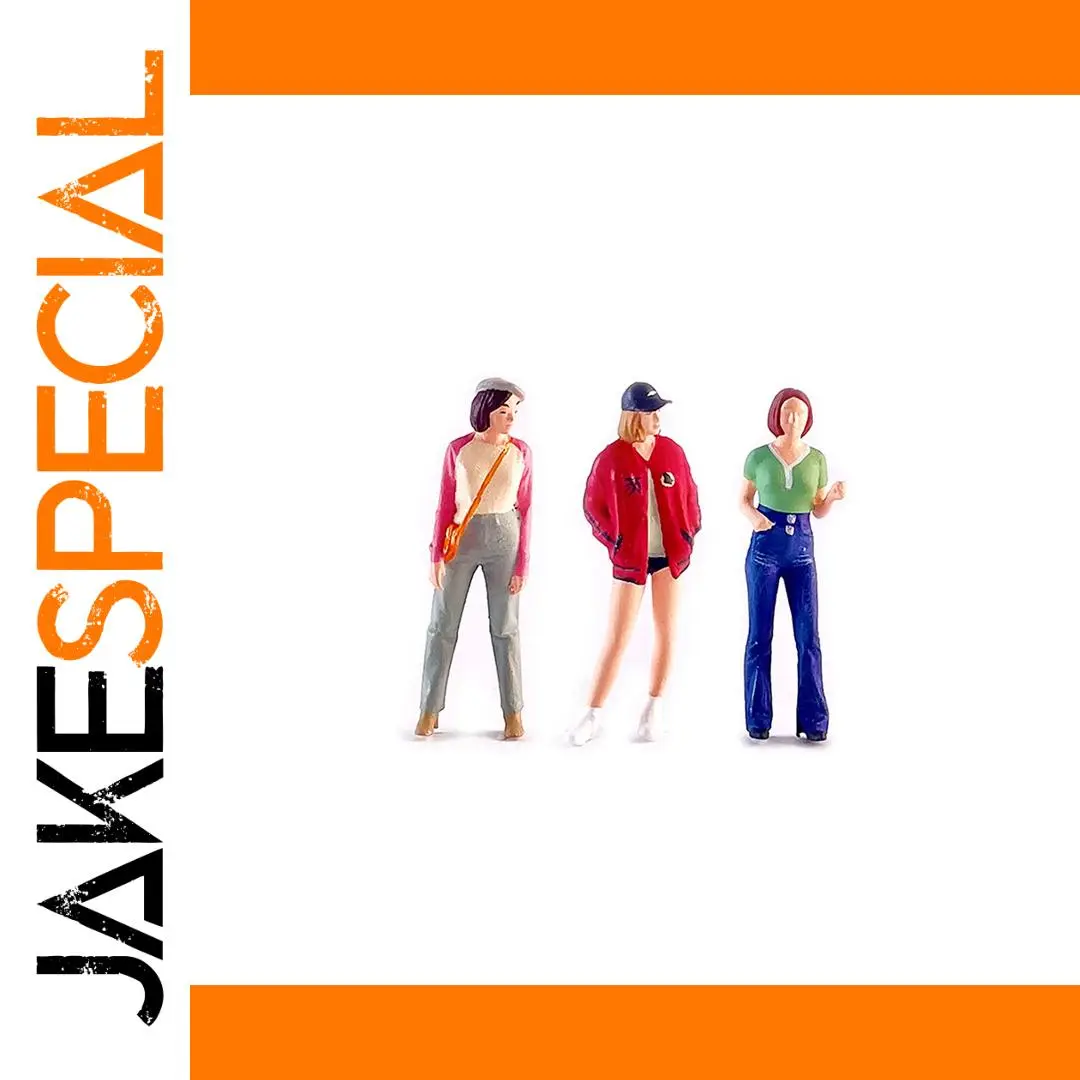 Set of 3 Fashionable Miniature Women Figures 1 Set of 3 Fashionable Miniature Women Figures