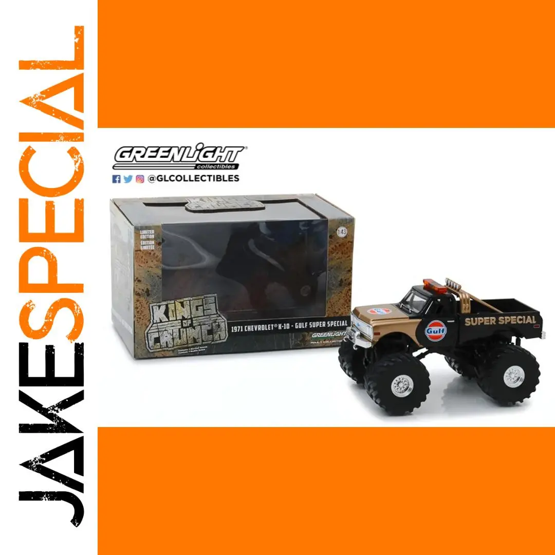 1971 Chevrolet K-10 Bigfoot Diecast Model in Gulf Livery 1 1971 Chevrolet K-10 Bigfoot Diecast Model in Gulf Livery