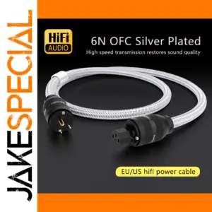 Premium 13 AWG HiFi Power Cable for Audio Systems