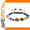Celestial Beaded Bracelet with Natural Stones