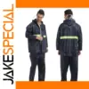Adult Waterproof Raincoat Set with Breathable Fabric