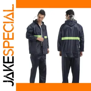 Adult Waterproof Raincoat Set with Breathable Fabric